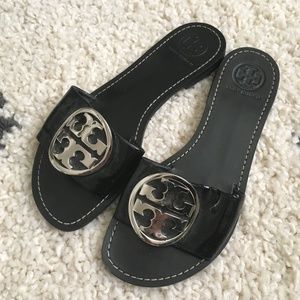 Tory Burch Grania Patent Slides